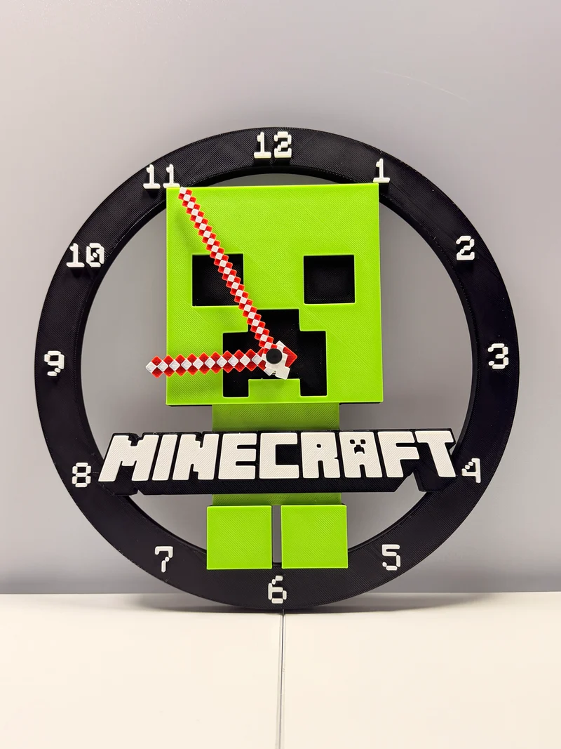 Orologio da Parete Minecraft "Creeper"