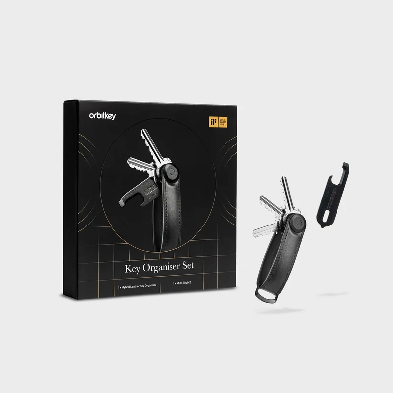 Key Organiser Hybrid Leather + Multi-Tool v2 Set