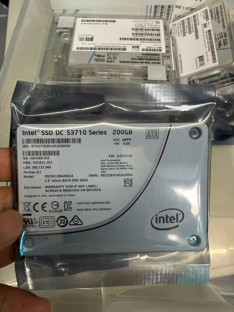 Intel SSD DC S3710 Series 200GB 2.5" SATA 6Gb/s 20nm MLC 7mm SSDSC2BA200G4 New