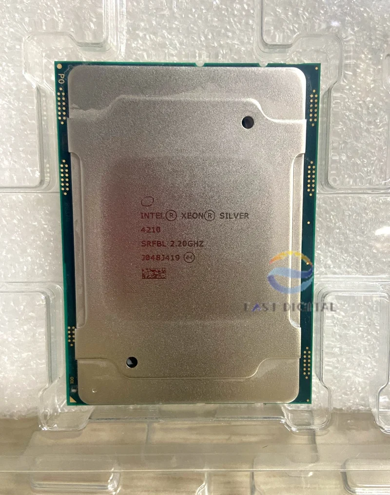 Intel Xeon SILVER 4210 SRFBL 2.20GHZ 10-CORE LGA3647 Server CPU Processor Used