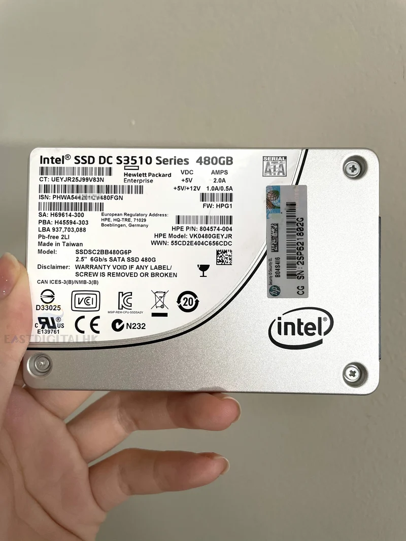 Intel DC S3510 480GB SSDSC2BB480G6 SSDSC2BB480G6P HPE 804574-004 2.5 SATA SSD