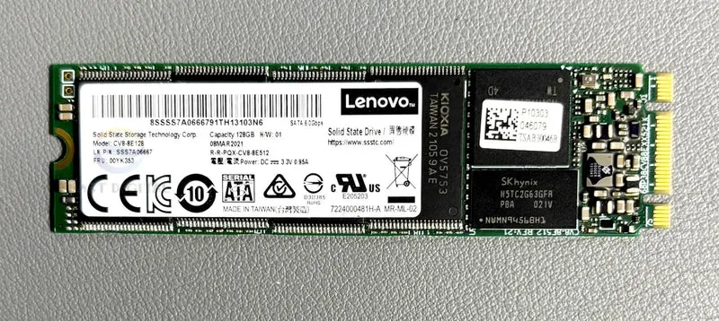 Lenovo 00YK353 CV8-8E128 7A06667LEN 128GB M.2 2280 SATA 6Gbps Solid State Drive