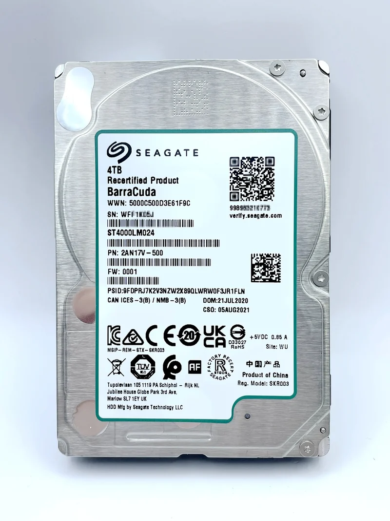 Seagate ST4000LM024 Barracuda 4TB 2.5" SATA 5400RPM 128MB 6.0Gb/s Hard Drive