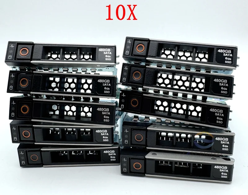 Lot 10 DXD9H Dell G14 R/T-Series Hot Plug SAS/SATA 2.5" HDD Tray Caddy R640 R740