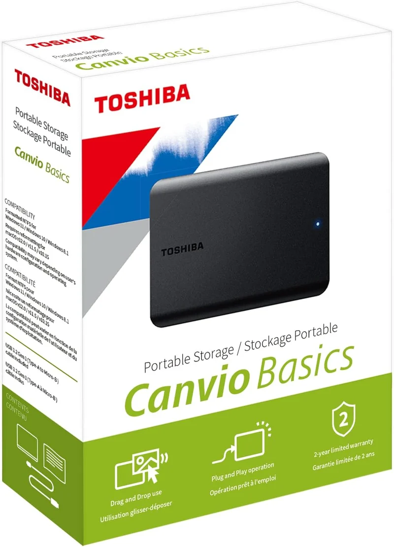 Hard Disk Esterno Toshiba 1TB USB3.0 HDTB510EK3AA