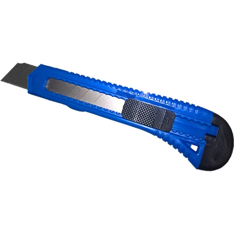 TAGLIERINO CUTTER IN PLASTICA GRANDE CON LAMA 18MM - COLORI VARI