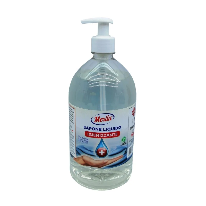 SAPONE LIQUIDO IGIENIZZANTE DA 1 LITRO - MERILÙ