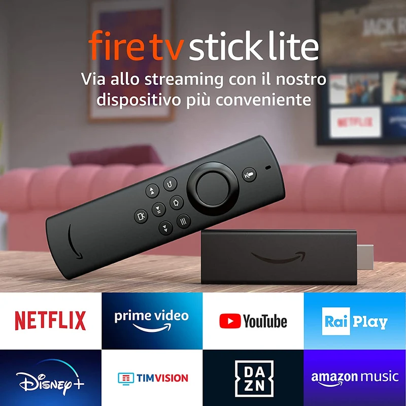 Fire TV Stick Lite con telecomando vocale Alexa modello 2020
