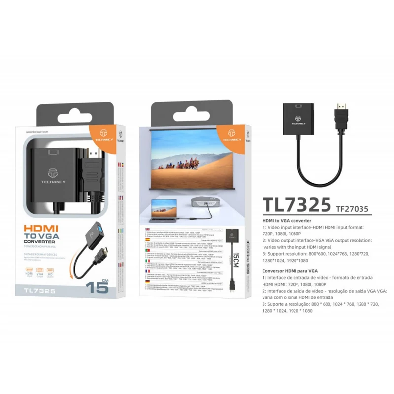 ADATTATORE DA HDMI A VGA
