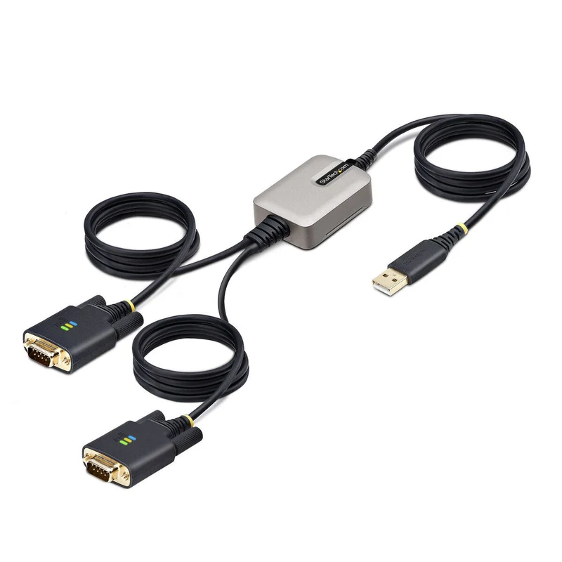 USB Cable Startech 2P6FFC-USB-SERIAL Black Grey