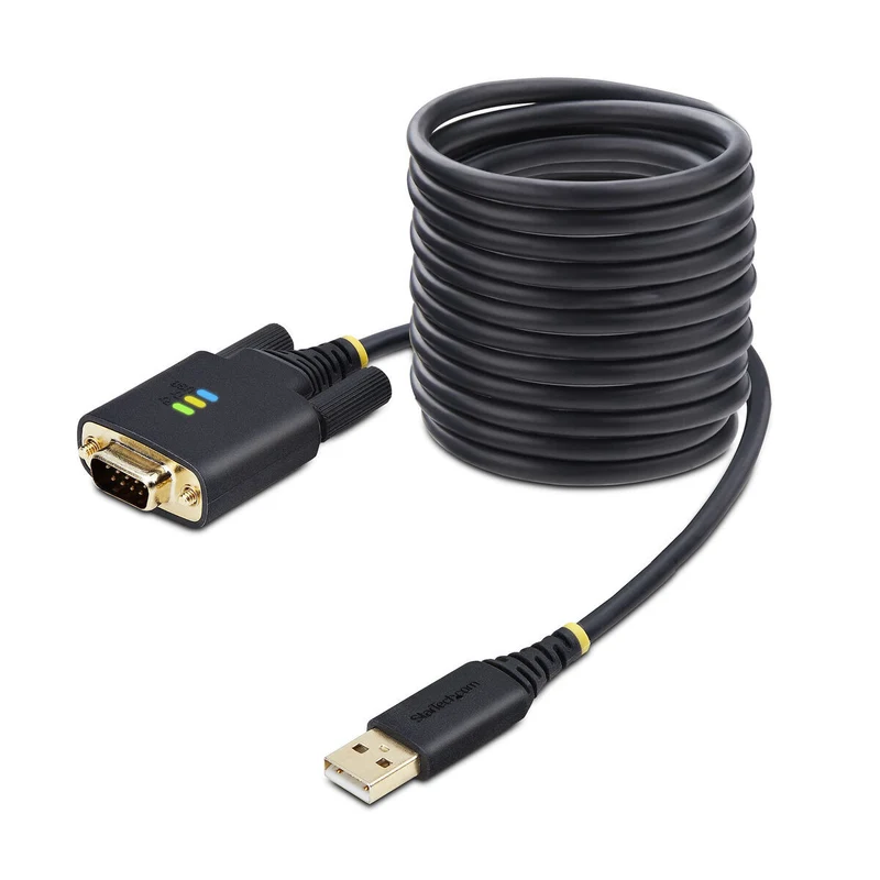 USB Cable Startech 1P10FFC-USB-SERIAL Black 3 m