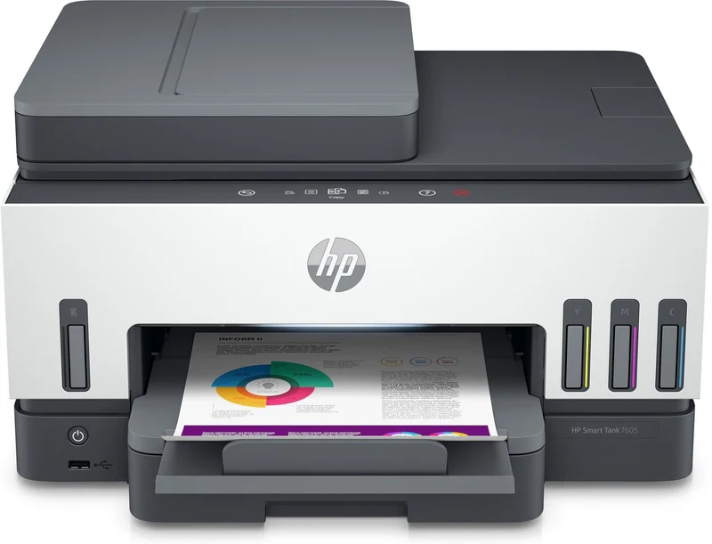 HP Smart Tank 7605 Wireless All-in-One Colore Stampante, Stampa fronte/retro; fotocopiatrice, scanner [28C02A#BHC]
