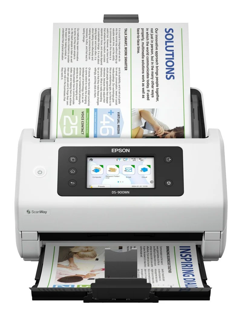 Epson WorkForce DS-900WN Scanner a foglio 600 x 600 DPI A4 Bianco [B11B276401]