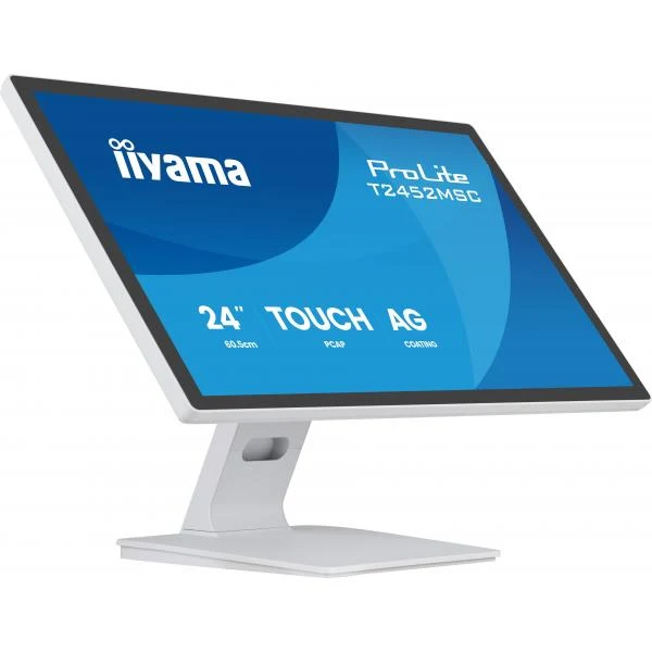 iiyama T2452MSC-W2AG Monitor PC 61 cm (24") 1920 x 1080 Pixel Full HD LED Touch screen Bianco [T2452MSC-W2AG]