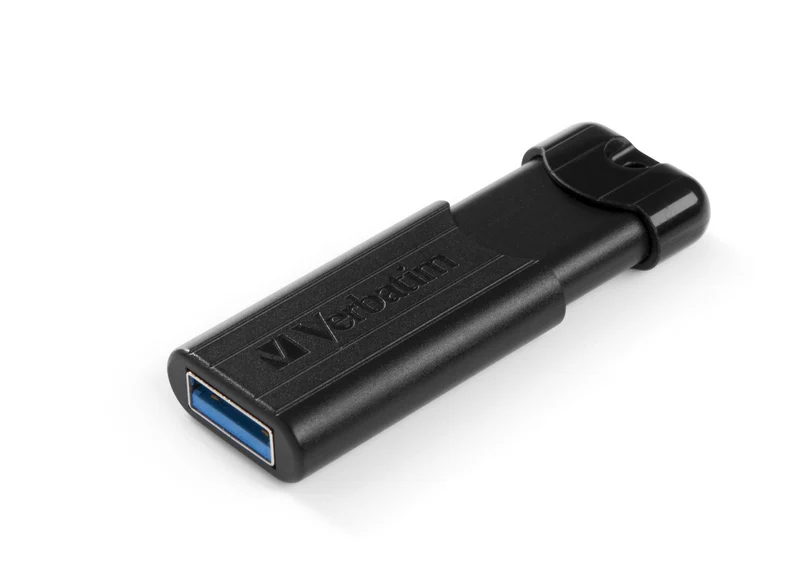 Verbatim PinStripe 3.0 - Memoria USB 3.0 da 128GB - Nero [49319]