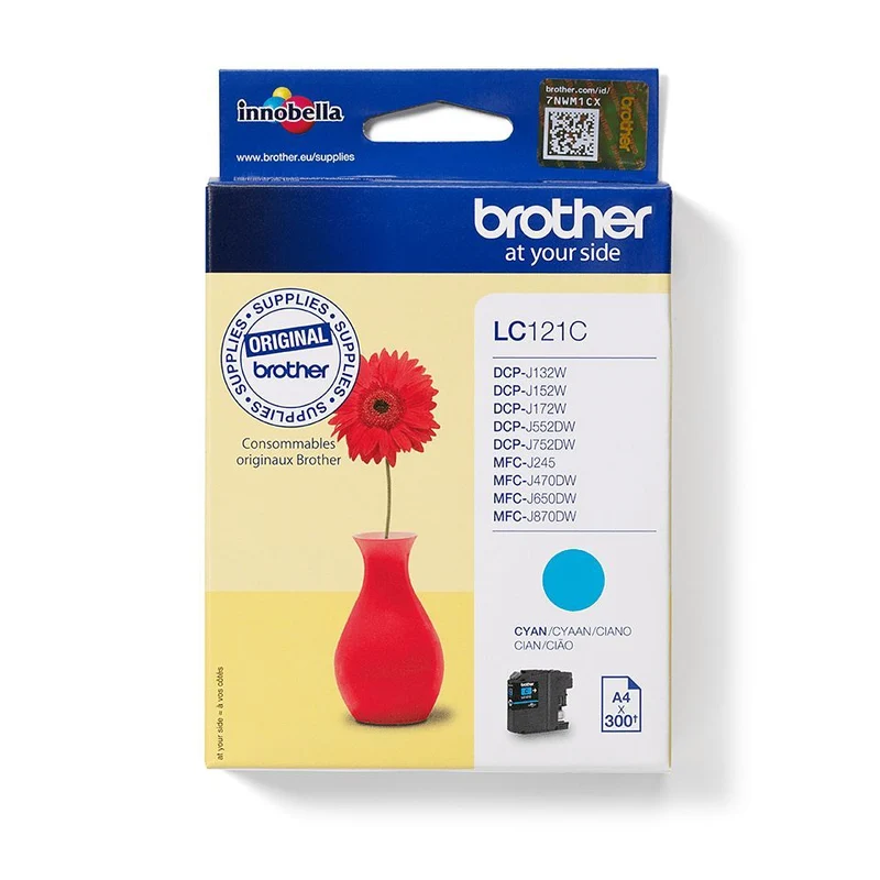 Brother LC121C cartuccia d'inchiostro 1 pz Originale Ciano [LC121C]