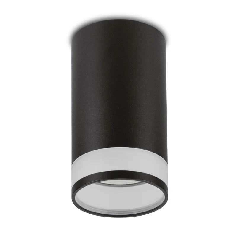 Maclean apparecchio a superficie/tubo, spot, rotondo, alluminio, GU10, 55x105mm, nero, MCE361 B