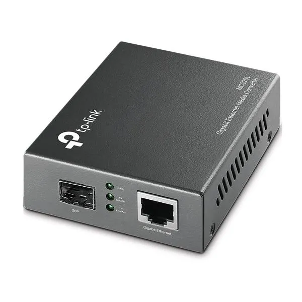 TP-Link Omada MC220L convertitore multimediale di rete 1000 Mbit/s Modalità multipla, Modalità singola Nero [MC220L]