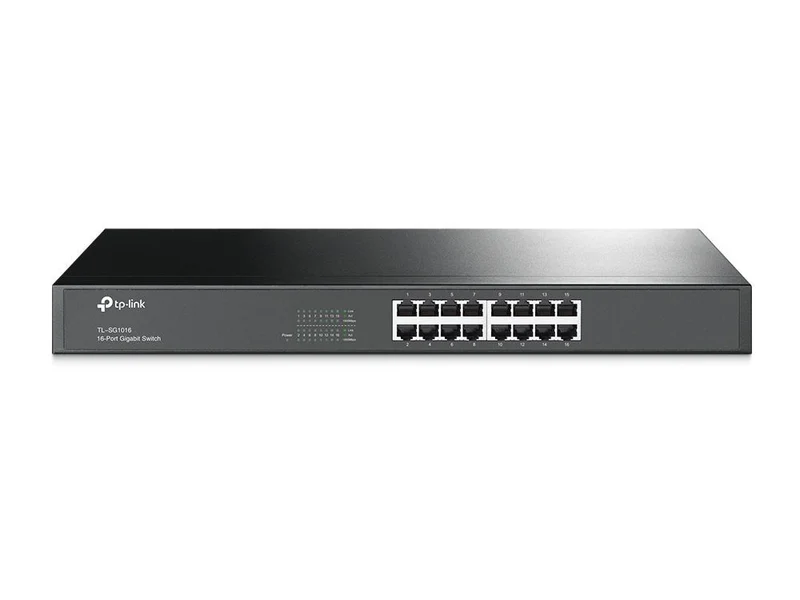 TP-Link TL-SG1016 switch di rete Non gestito Gigabit Ethernet (10/100/1000) 1U Nero [TL-SG1016]