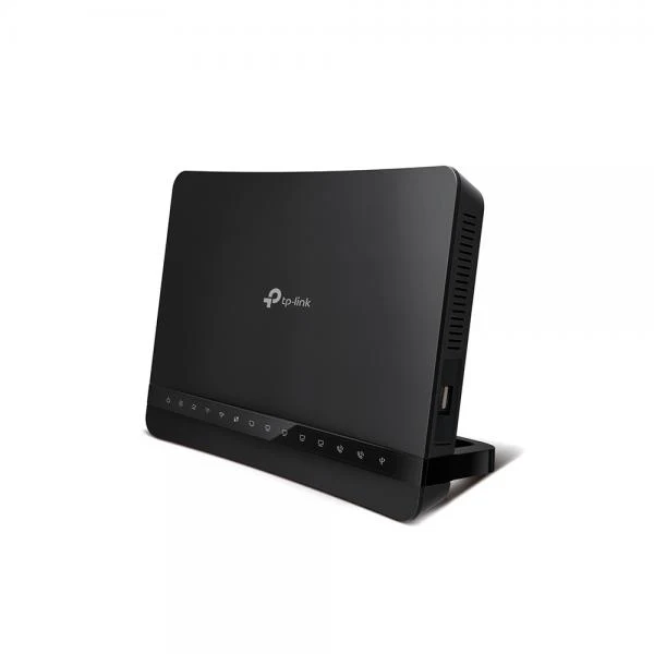 TP-Link - Archer VR1200v - AC1200 Dual-Band Wi-Fi Modem Router, 867Mbps at 5GHz + 300Mbps at 2.4GHz, x5 Gigabit Ports, 1 USB 2.0, 3 RJ11 Ports internal antennas, VOIP, Access Point Mode, VPN Server, I [ArcherVR1200v]