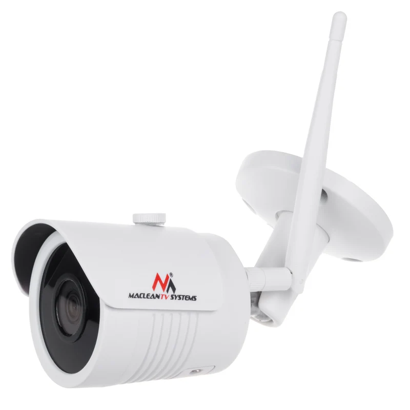 Maclean MCTV-516 Telecamera IP IPC WiFi 5MPx per esterni, a tubo, CMOS 1/2,5", H.264/H.264+/H.265/H.265+/JPEG/AVI, Onvif