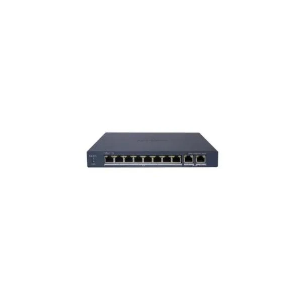 HIKVISION SWITCH L2, SMART MANAGED, 8 GIGABIT RJ45 POE PORTS, 2 GIGABIT RJ45 PORT, 802.3AF/AT, POE P [DS-3E1510P-EI]
