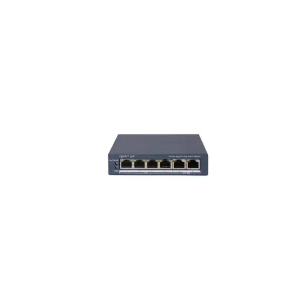 HIKVISION SWITCH L2, SMART MANAGED, 4 GIGABIT RJ45 POE PORTS, 2 GIGABIT RJ45 PORT, 802.3AF/AT, POE P [DS-3E1506P-EI/M]