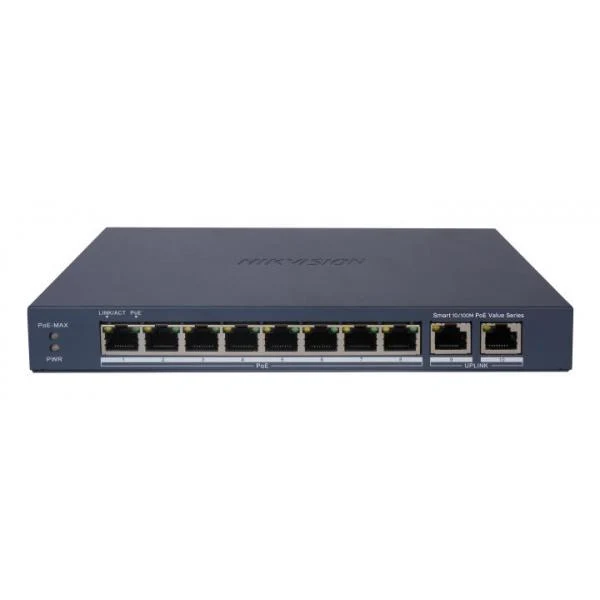 HIKVISION SWITCH SMART MANAGED POE 10/100 8 POE PORTS [DS-3E1310P-EI/M]