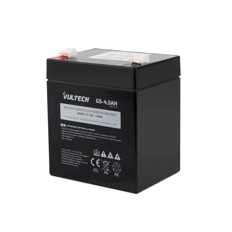 VULTECH BATTERIA ERMETICA AL PIOMBO PER UPS VULTECH GS-4,5AH REV. 2.3 12V 4,5A [GS-4,5AH REV. 2.3]