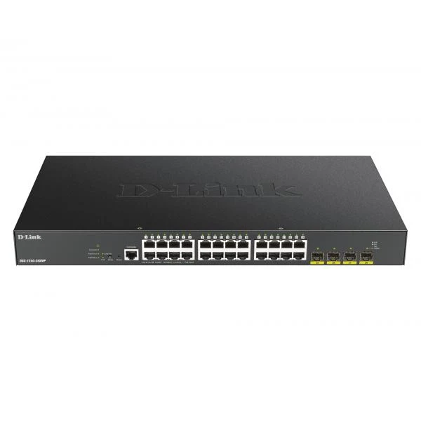 D-Link DGS-1250-28XMP Gestito L3 Gigabit Ethernet (10/100/1000) Supporto Power over Ethernet (PoE) Nero [DGS-1250-28XMP]
