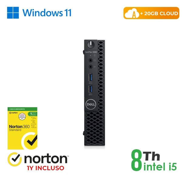 RINOVO Mini PC DELL REFURBISHED Optiplex 3060-5060M i5-8X00/DDR4 16GB/SSD 128GB/W11P/HDMI/CLOUD20GB/ [RN45531312]