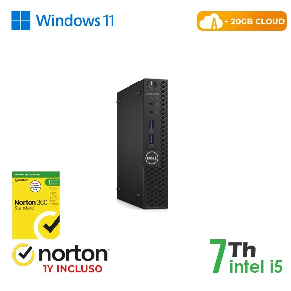 RINOVO Mini PC DELL REFURBISHED Optiplex 3050-5050M i5-7X00/DDR4 16GB/SSD 128GB/W11P/HDMI/CLOUD20GB/ [RN45531311]