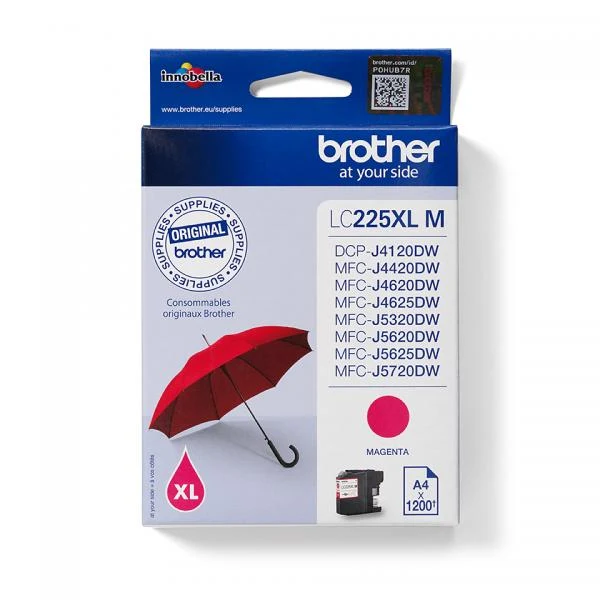 BROTHER CART INK MAGENTA XL 1200 PAG PER MFC-J4620DW/J5320DW/J5620DW/J5720DW [LC225XLM]