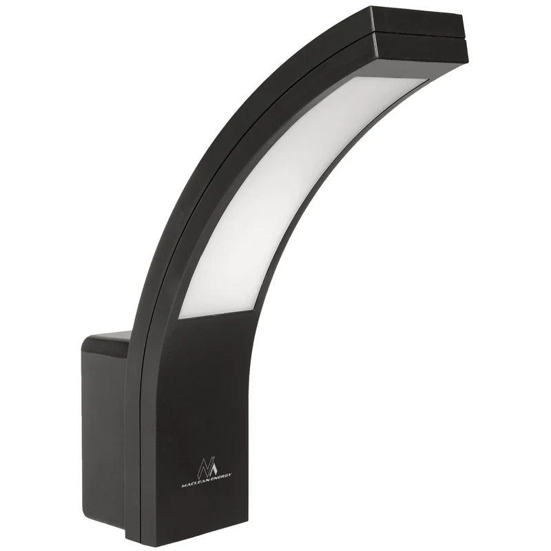 Lampada per facciate a LED MCE343 B 800lm 10W IP54 Maclean Energy nero, bianco naturale (4000K)