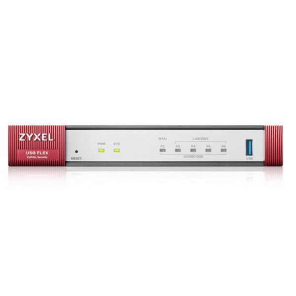 Zyxel USG FLEX 50 HP - 5 Gigabit user-definable ports - 1 1G PoE+ - 1 USB with 1 YR Gold Security Pack [USGFLEX50HP-EU0102F]