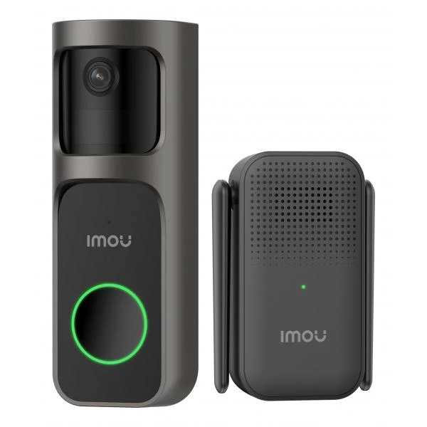 IMOU DOORBLELL 2S 2K KIT CAMPANELLO WI-FI WIRELESS, BATTERIA 5000MAH, LENTE 2,3MM, CAMPO VISIVO 166 [DB-2SP-3T0W/DS2S]