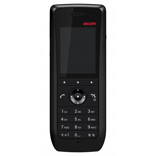 Ascom d63 Messenger, Black cordless DECT, display a colori, Bluetooth, messaggistica [DH7-ABAA]