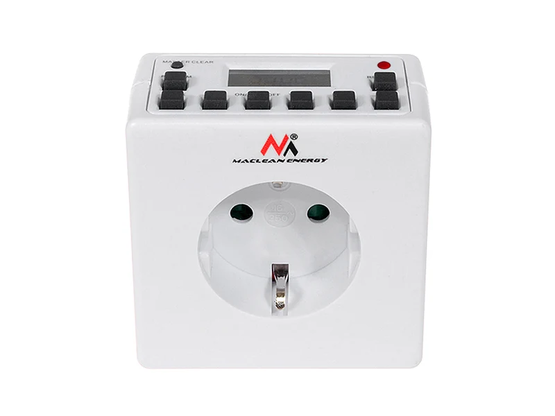 Timer Digitale Programmabile Schuko 3600W 10 Programmi Risparmio