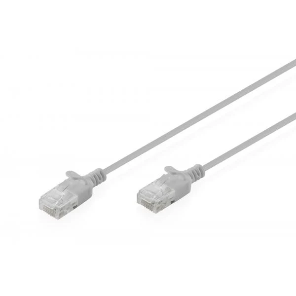 Digitus CAT 6 U-UTP slim patch cord - Cu - LSZH AWG 32/7 - Length 3m - Grey [DK-1618-030S]