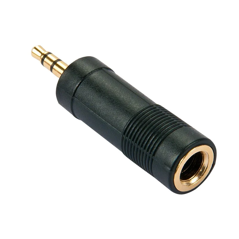 Lindy 35621 adattatore per inversione del genere dei cavi 3.5mm 6.3mm Nero [LINDY35621]