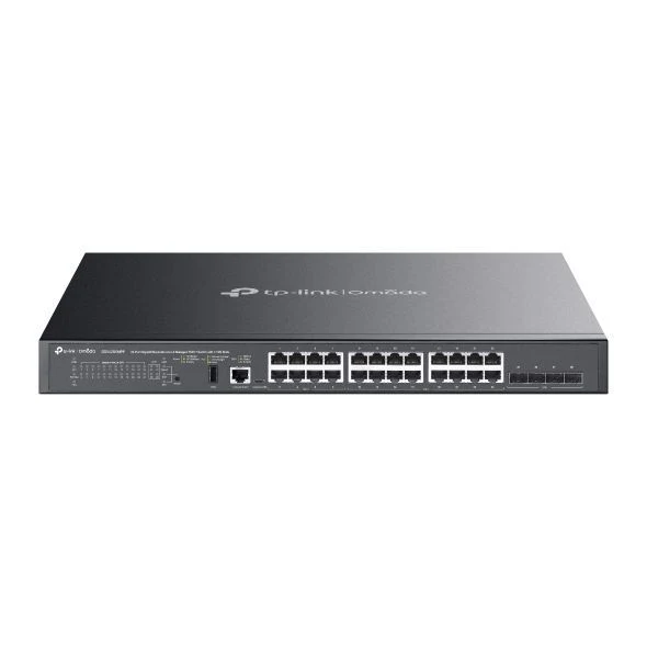 TP-Link SG5428XMPP switch di rete Gestito L3 Gigabit Ethernet (10/100/1000) Supporto Power over Ethernet (PoE) Nero [SG5428XMPP]