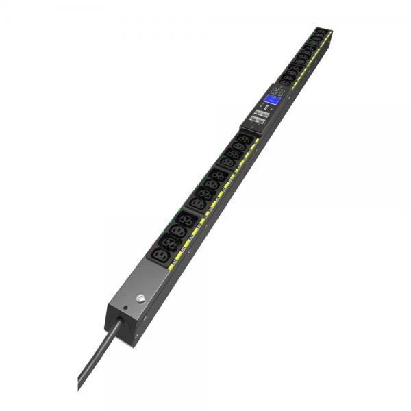 Eaton Managed G4 Rack PDU, 0U, 22.5U, C20 input, 3m cord, 1ph, 3.7kW, 16A, 200-240V, 24 outlets (12)C13, (12)C39 [EVMAFC20A]
