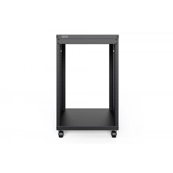 Digitus 16U AVS Rack - 780 x 507 x 460 mm Threaded Mounting Holes - Castors - Black [DN-48001]