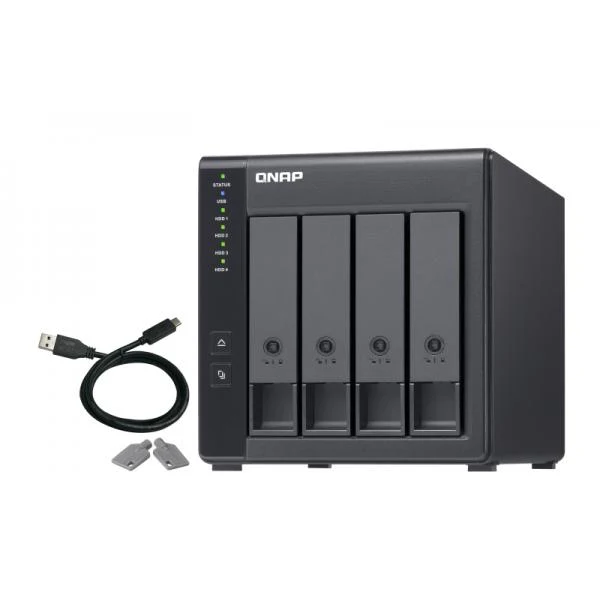 Qnap TR-004 HDD/SSD enclosure - 2.5 inch / 3.5 inch - Black [TR-004]