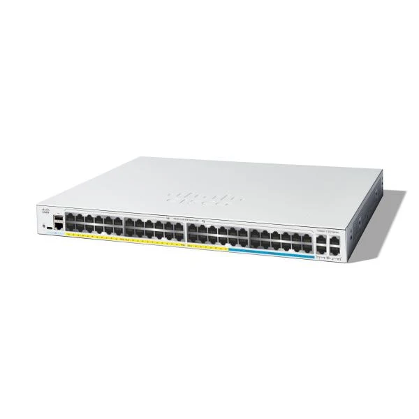 Cisco Catalyst C1300-48MGP-4X switch di rete Gestito L2/L3 Gigabit Ethernet (10/100/1000) Supporto Power over Ethernet (PoE) Grigio [C1300-48MGP-4X]