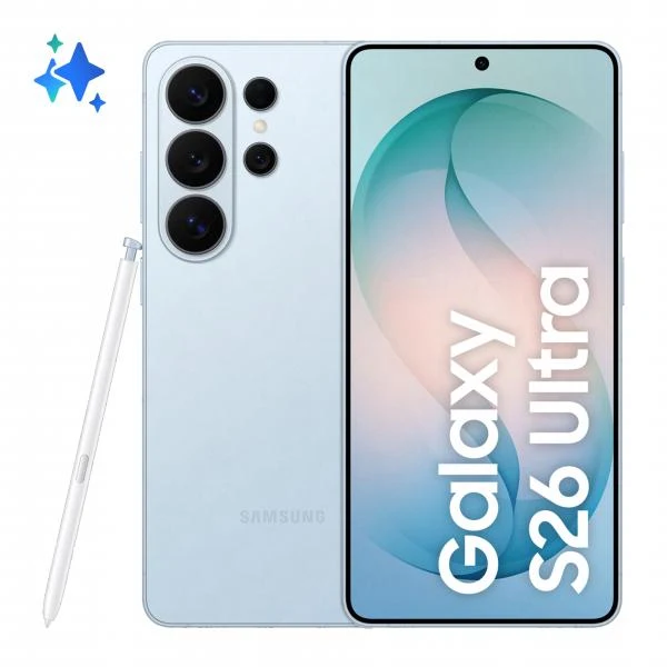 Samsung Galaxy S26 Ultra Smartphone AI, 512GB, Privacy Display integrato, Processore potente, Assistente Foto, Camera 200 MP, 5000 mAh, Sky Blue [SM-S948BLBGEUE]