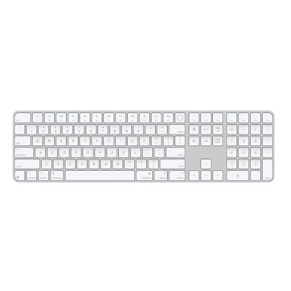 Magic Keyboard con Touch ID e tastierino numerico per Mac con chip Apple - Inglese internazionale - Tasti bianchi [MXK73Z/A]