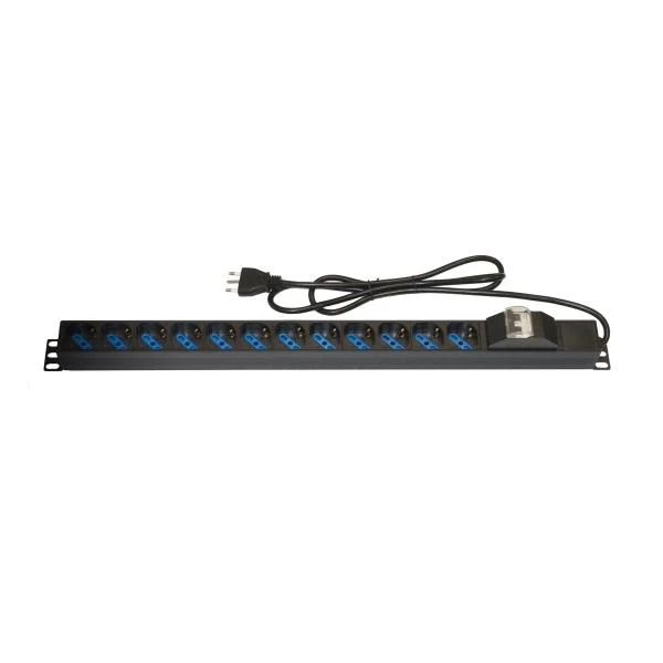 Link LK10057 Multipresa Verticale a 12 Porte per Armadi Rack con Interruttore Magnetotermico [LK10057]