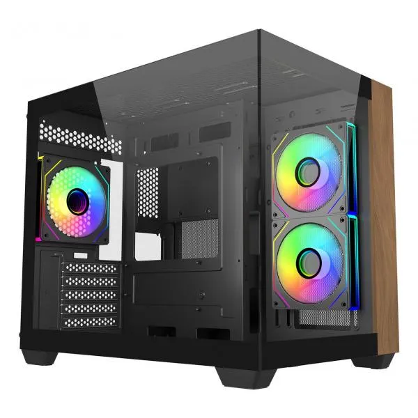 Cooler Master Elite 481 Wood Mini Tower Nero [E481-KHNN-S00]