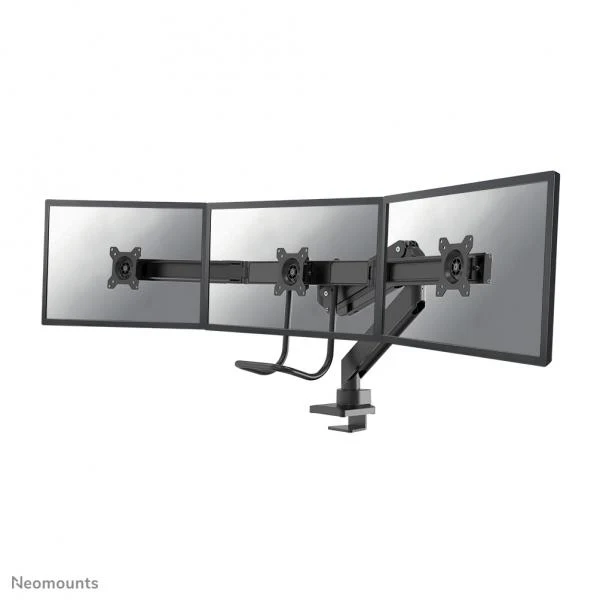 Neomounts NM-D775DX3BLACK Braccio per monitor 17-27" - molla a gas - Topfix - 180-stop [NM-D775DX3BLACK]